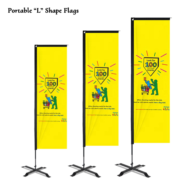 Portable L Shape Flags Supplier Maldives